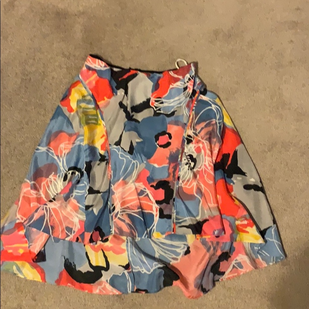 Colorful silk skirt
